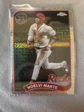 2024 Topps Series 1 Silver Pack Noelvi Marte 1989 Chrome Mojo RC #T89C-75 Reds