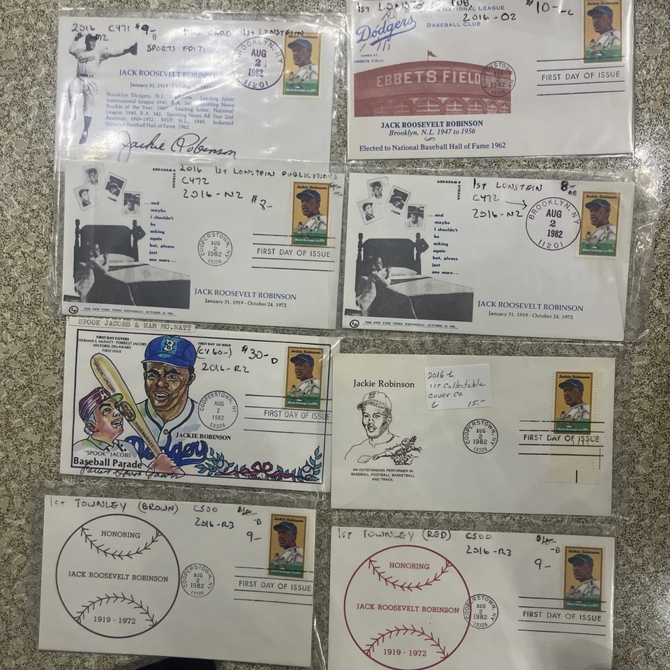 FDC 2016 Jackie Robinson Cachet Lot of 30 Unaddressed  (3 Are Limited Editions) - Image 2 of 4