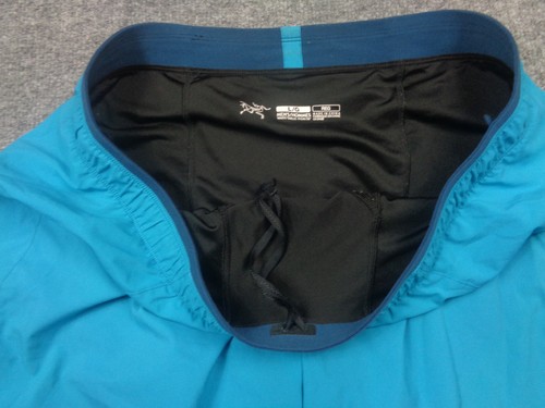 Pantaloncini Arcteryx Cormac Uomo L Blu Foderati Performance Corsa Escursioni Palestra - Foto 9 di 14