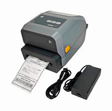 Zebra ZD621 Label Printer with Power Adapter and Zebra DS82 scanner