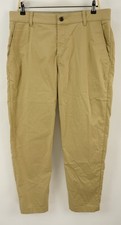 Nike Golf Dri-Fit UV Pants Men's 34 x 30 Tan Stretch Woven Taper Crop Chino