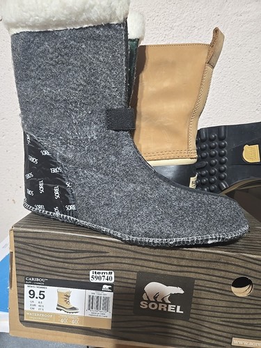 Sorel Women's Caribou Waterproof Snow Boots Buff, Size 9.5 M - Picture 5 of 5