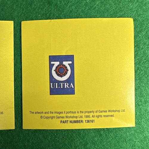 Warhammer 40k Ultramarines Flagge Banner Aufkleber x2 Marines Games Workshop OOP 🟢 - Bild 3 von 4