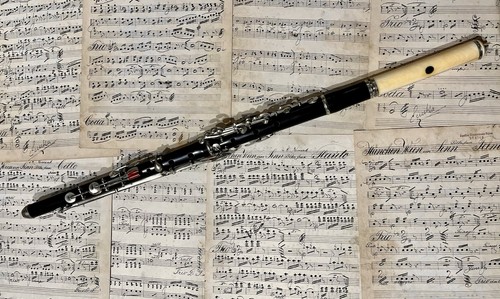 Romantische Traversflöte System Meyer 14 Klappen Holz Querflöte Alt Flöte Antik - Bild 1 von 7