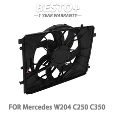 Radiator Cooling Fan For Mercedes W204 C250 C350 W212 E350 GLK350 2049066802