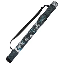 GORGEOUS Billiard Cue Hard Case,Holds 1 1/2 Pool Cue (1 Butt/1 Shaft)-White