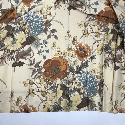 Tenda vintage JCPenney pinch pieghe tendaggi 2 pannelli coppia casetta floreale taglia 84"x 25" - Foto 3 di 10