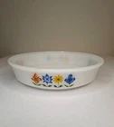 Vintage Phoenix Opalware Pyrex Dish – Retro Floral Pattern – Made in England