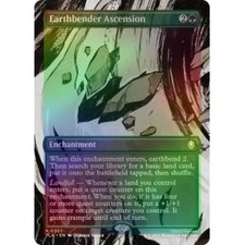 FOIL EARTHBENDER ASCENSION (BORDERLESS) X4 Avatar: The Last Airbender TLA MTG