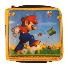 Nintendo DS New Super Mario Bros Yellow Carrying Case Holder FITS 21 GAMES