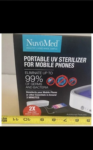 NuvoMed Tragbarer Dual UV-Sterilisator für Handys & andere Gegenstände tötet Keime ab - Bild 12 von 13
