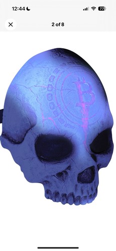 Ghoulish Productions Crypto Latex Face Mask Horror Halloween Skull - Picture 2 of 6