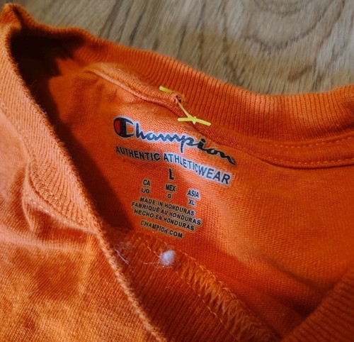 Camisa Vintage Champion Para Hombre Texas Longhorns The Horns, Hook Em, Logo, Naranja - Imagen 3 de 4