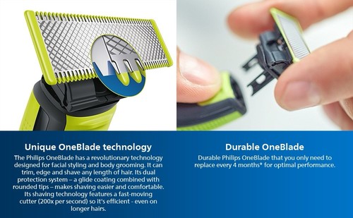 Philips Norelco OneBlade 360 Face + Body Hybrid Electric Trimmer, Edger & Shaver - Picture 15 of 24