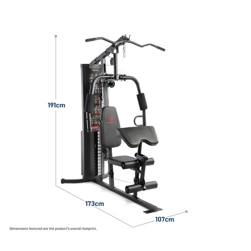 MARCY MWM-8178 Home Multi Gym 68kg Weight Stack 91kg Resistance Compact - Picture 7 of 20