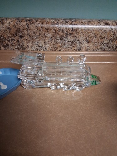 Kristallglas Zug Lokomotive Lok Made In Italy Kristal Farbe - Bild 1 von 7