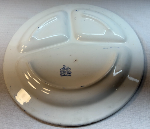 *2* GORGEOUS Vintage PETRUS REGOUT & CO-MAASTRICHT Blue Willow Divided Plates - Picture 3 of 4