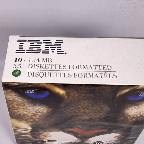 Disquettes IBM x10 SCELLÉES - 1,44 Mo formatées ISO 302 - Boîte unique illustration - Photo 4/7