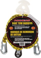 Self Centering Tow Harness for 1-2 Rider Towable Tubes, Water Skis and Wakebo...
