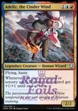 Adeliz, the Cinder Wind 2x FOIL DOM MTG Dominaria Uncommon MINT blue red