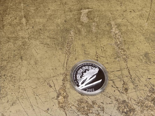 Bulgarien , 2001 , 10 Leva Silber PP , Skisprung