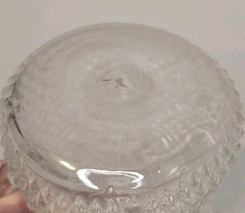 Antique Pressed Glass Rum Syrup Pot US Glass Jug Massachusetts Pattern - Picture 6 of 6