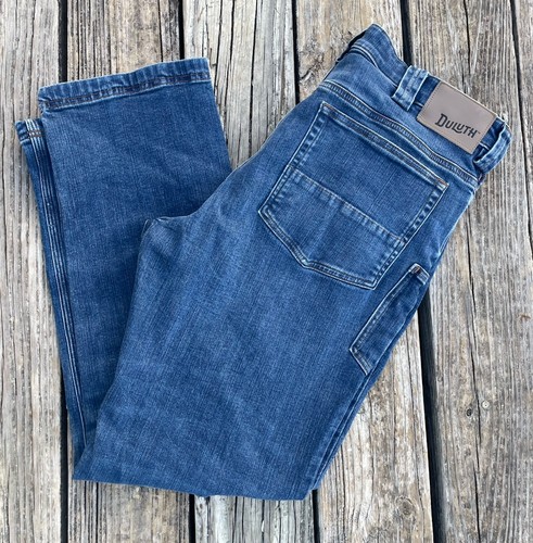 Duluth Trading Herren 36x30 Ballroom Double Flex Jeans Standard Fit Cowboy Schnitt
