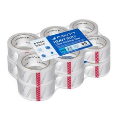 Heavy Duty Clear Packing Tape Refills 12 Rolls , Packaging Tape for Moving S...