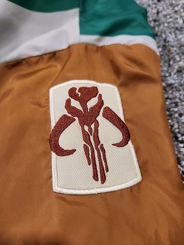 PRE-OWNED THINKGEEK STAR WARS BOBA FETT COSPLAY WINDBREAKER LARGE L - Picture 4 of 4