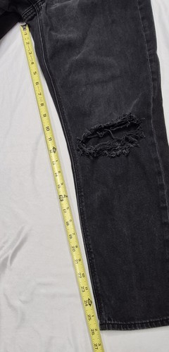 Pantalones de mezclilla negros rectos American Eagle Comfort cintura elástica mamá talla 4 para mujer - Imagen 4 de 21