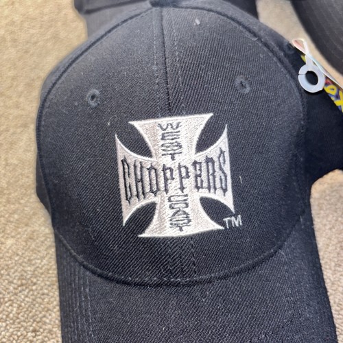 West Coast Choppers Vintage Fitted Hat Jesse James NWT Black - Picture 2 of 5