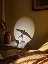 Schattenlampe, Nachtlicht, Lampe, Skulptur, Schwalbe, Schatten, Vogel, Tier