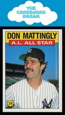 Don Mattingly 1986 Topps #712 New York Yankees Baseball Card
