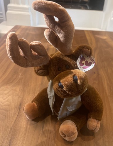 Vintage 1993 Ty Attic Treasure MONTGOMERY Elch bewegliche Arme/Beine Plüschtier Stofftier EUC✨