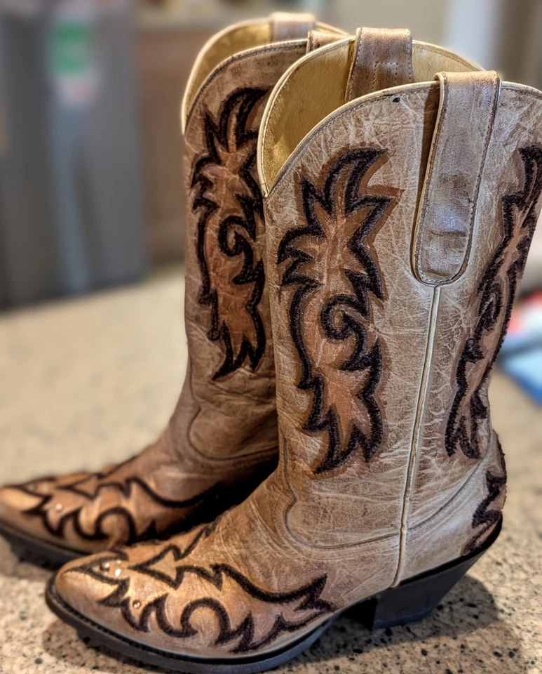 OLD GRINGO yippee Ki Yay FIRE, custom Finish 8B, EUC Festival, Leather Boots - Image 3 of 4