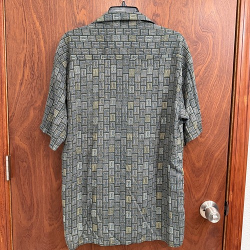 Natural Issue Hemd Herren Medium Viskose Knopfleiste Kurzarm Abstrakt - Bild 3 von 6