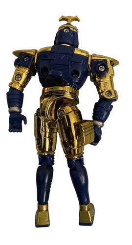 Beetleborg Spectra Chromium Gold & Blue 6" Bandai 1997 Vintage Action Figure - Picture 4 of 4