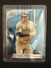 2025 Topps Chrome Black Jackson Merrill #14 Blue Refractor /150