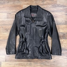 Leather Limited Leather Jacket Womens Small Black Removable Liner Retro Vintage