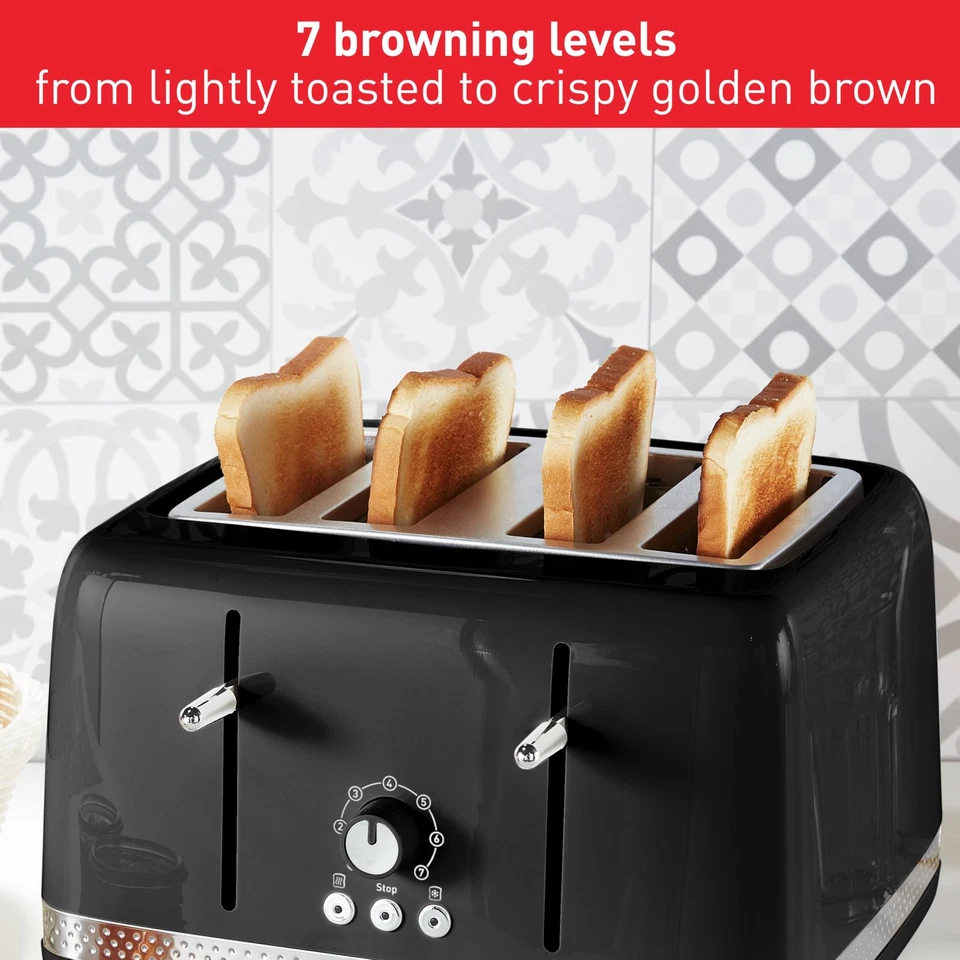 Tefal Soleil 4-Slice Toaster – 7 Browning Levels, Variable Width Slots, - Image 2 of 4