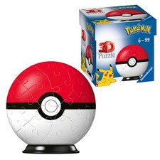 Ravensburger Pokemon Pokeball - 3D Jigsaw Puzzle Ball for Kids Age 6 Years Up - 
