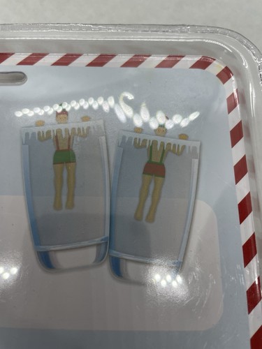 NPW Elf Buddies Drink Markers Wine Glass Charms 2 Sets of 6 Drinking NIP 12 - Picture 7 of 7