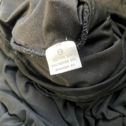 Träger Milkmaid Faux Korsett Bodycon Rüschen Langarm Goth Emo Minikleid  - Bild 17 von 18