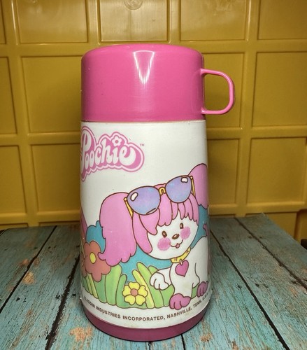 1983 Poochie Pink Vintage Mattel Thermos & Lunchbox Aladdin Set RARE pre-Owned - Picture 5 of 10