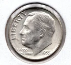 1955 S Roosevelt Dime (417)
