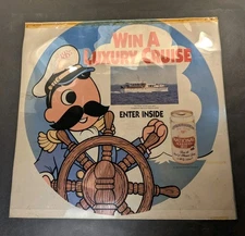 National Bohemian Natty Boh Beer Store Display Cruise Contest Vtg Sign 26x24"