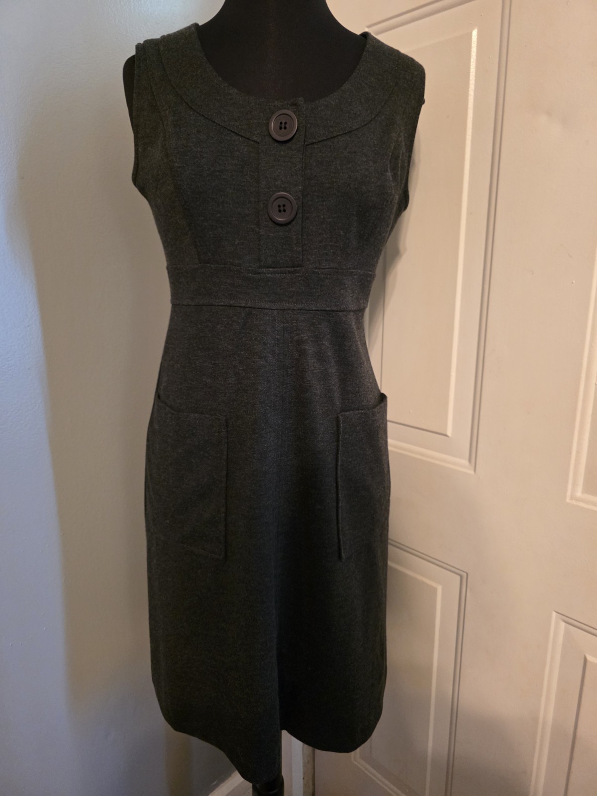 Donna Morgan Women's Black Dress Polvester Blend Sleeveless Knee Length Size 10