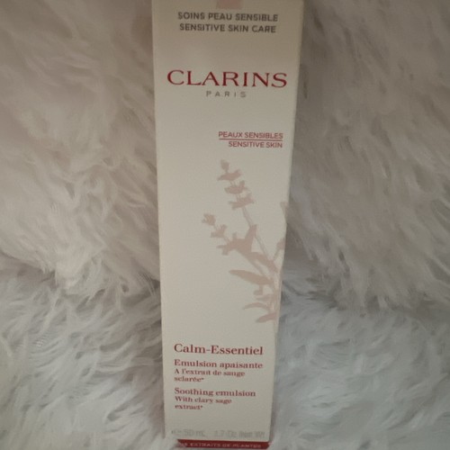 Clarins Calm Essentiel emulsione lenitiva idratante sensibile 1,7 once / 50 ml nuovo