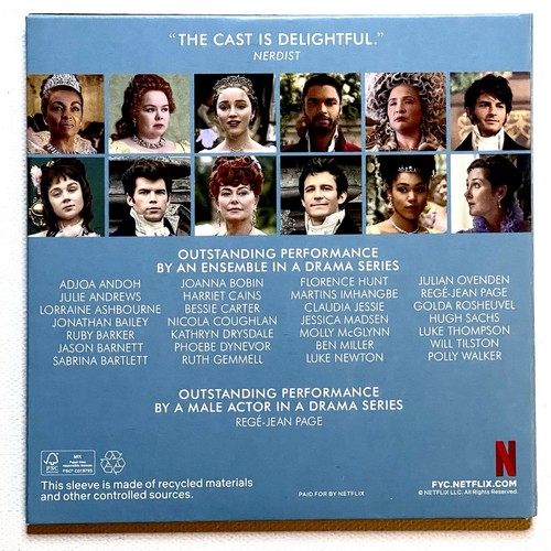 BRIDGERTON Season 1 DVD FYC Netflix Screener 8 Episodes For Your Consideration - Picture 3 of 3