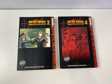 Battle Royale Manga Vol. 2 & 4 Koushun Takami/ Masayuki Taguchi Paperback